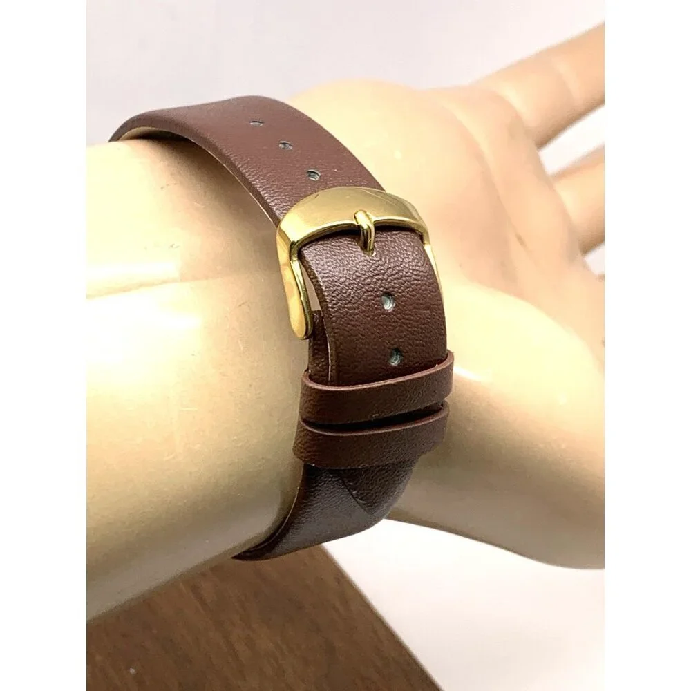 Timex Men's Watch TW2W52100 Quartz Indiglo White Dial Date Brown Leather 40mm